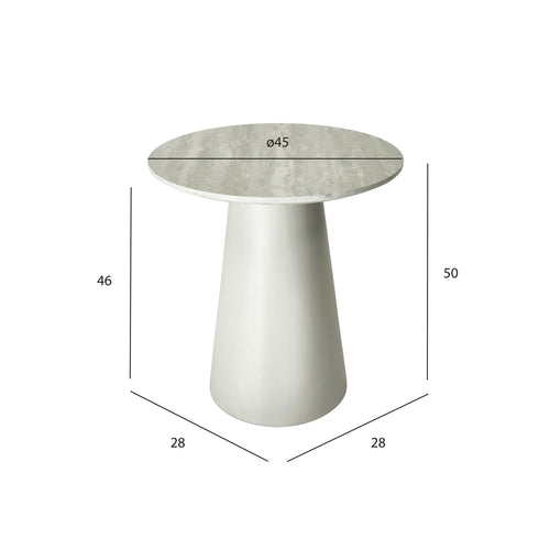 Furnhouse ronde salontafel Tango - Lichtgrijs - Ø 45 cm