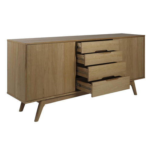 Lisomme Toby houten dressoir naturel - 180 x 44 cm - vtwonen shop