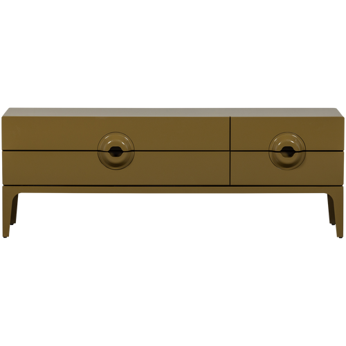 WOOOD tv meubel Merge - Eucalyptus hout - Honinggeel - 57x160x44 - vtwonen shop