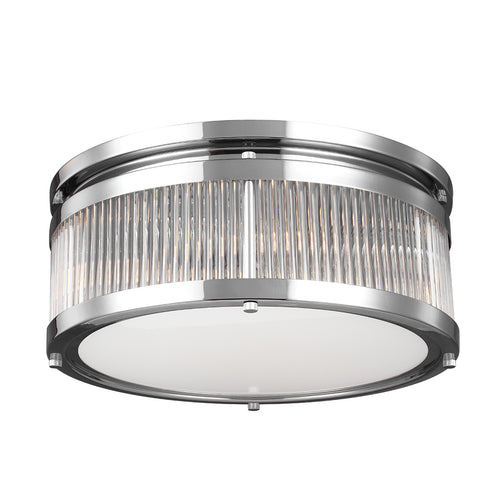 Elstead Paulson - 4 Lichts Badkamer Plafondlamp Chroom IP44, G9