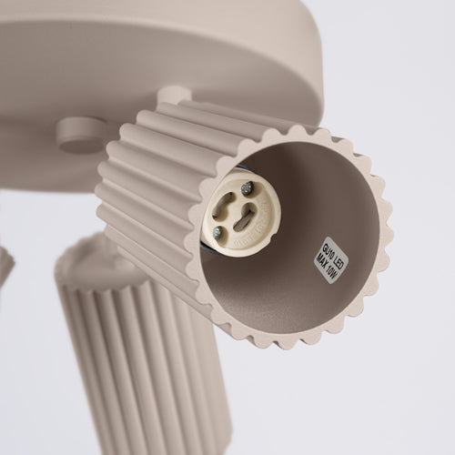 Sollux Lighting Plafondlamp KARBON 3P taupe - 19,5x19,5x18cm