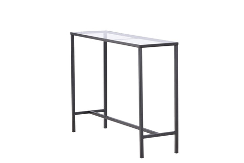 Rebellenclub Sidetable Toa - 100 x 30 cm - Zwart met Glas - vtwonen shop