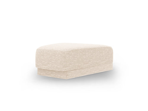 Micadoni - Poef "Miley" chenille, lichtbeige - 79x88x40cm