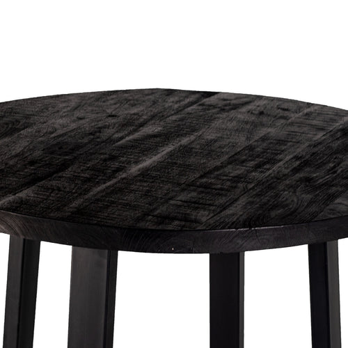 Giga Meubel Bartafel Lowie - Zwart Mangohout - 110x110x110cm