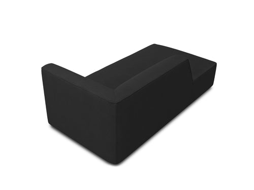 Micadoni linker meridiaan Ruby structurele stof, zwart - 180x93x69cm