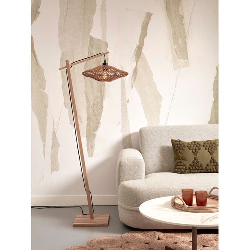 GOOD&MOJO vloerlamp Zanzibar - bruin - Ø40cm - vtwonen shop