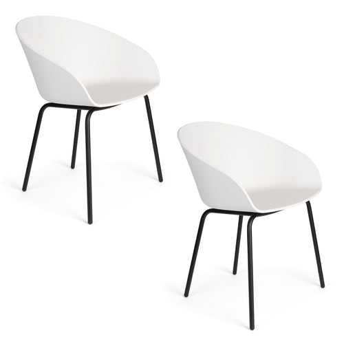 Zuiver Void Eetkamerstoelen wit - Set van 2 - vtwonen shop