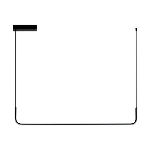Nova Luce STRITA Hanglamp voor aan het plafond, model Bar, zandkleurig zwart, LED, 20W, 1062lm, 3200K
