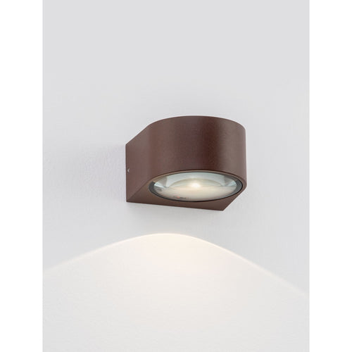 Nova Luce OPERA Buitenwandlamp met neerwaartse geleiding, Corten LED 6W 478lm IP54 3000K