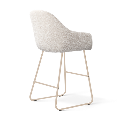 Nolon Nino-Mae barkruk bouclé beige - beige onderstel - 65 cm