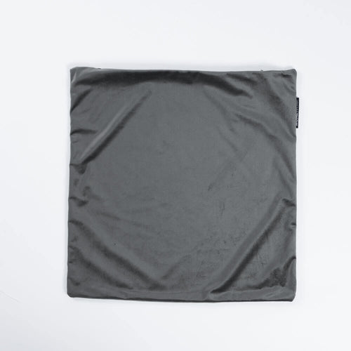 HOME DELUXE fluwelen kussenhoes COUSHY met kussenvulling - antraciet