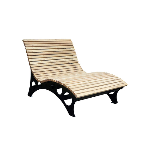 HOME DELUXE wave houten ligstoel TAIGA - 150 cm - vtwonen shop