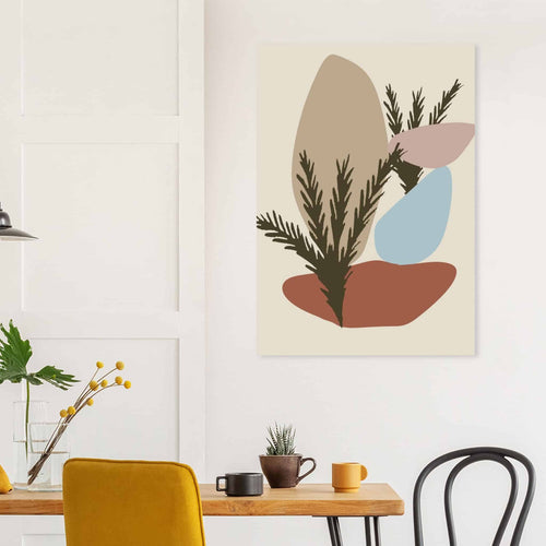 Artfulprints Poster Boho – Earthy mix   - 50x70 cm - beige