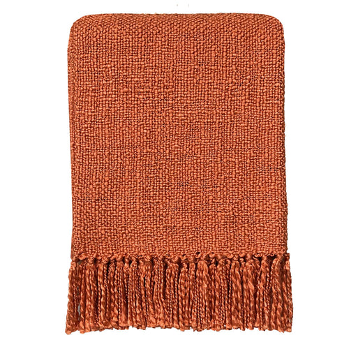 Malagoon plaid Spicy - oranje - 125x150cm