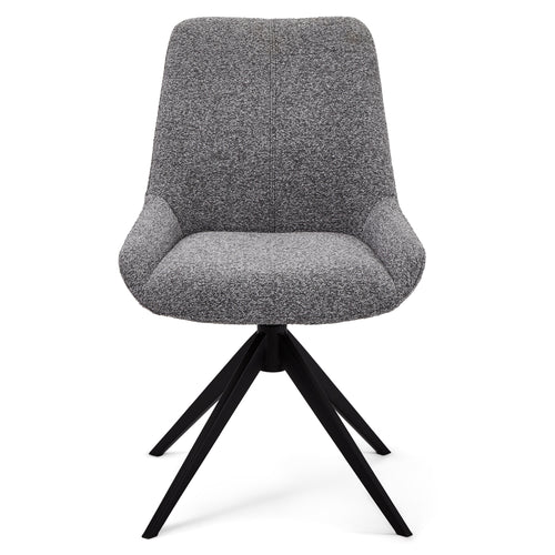 Furnhouse eetkamerstoel Helena - Grijs - Stof (Bouclé) - Set van 2