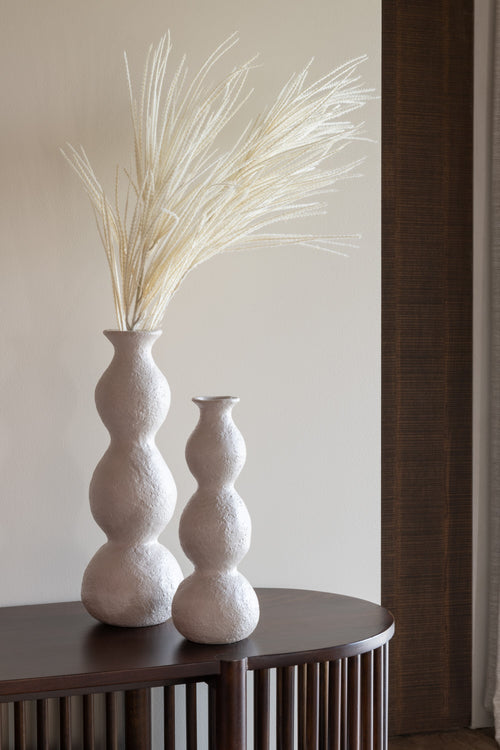 J-Line kandelaar Olina - keramiek - creme - small - vtwonen shop