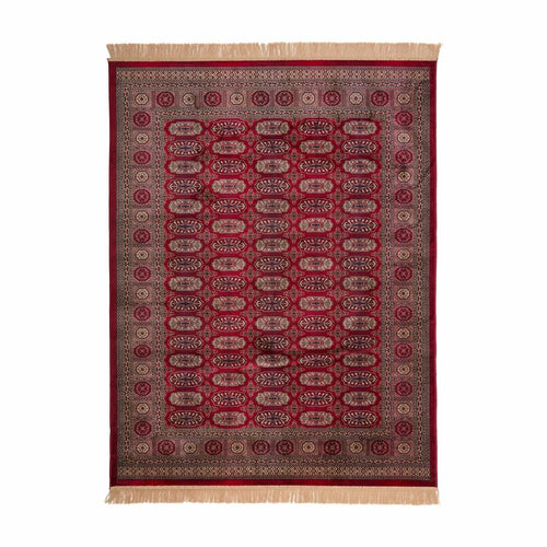 Tier Vintage Perzisch vloerkleed Boshra Rood met franjes