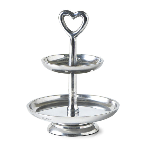 Rivièra Maison Lovely Heart Etagère - Aluminium - Zilver - vtwonen shop