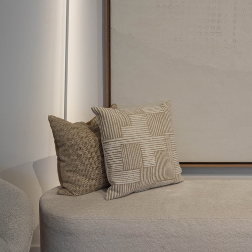 Atmooz sierkussen Mailly - beige - 45 x 45 cm