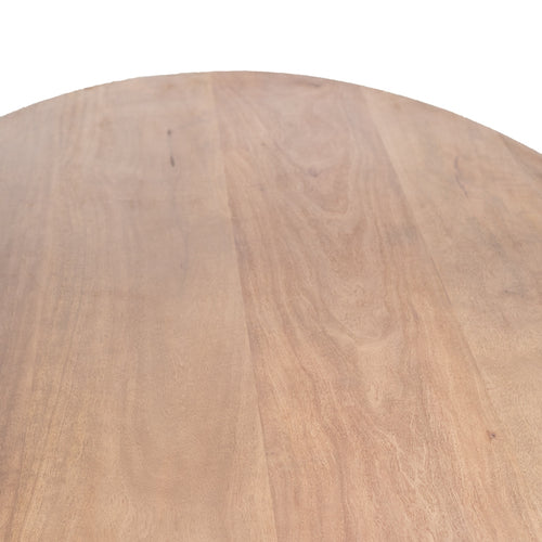 Giga Meubel Eettafel Diamond - Naturel Hout/Metaal - 160x90x78cm - vtwonen shop