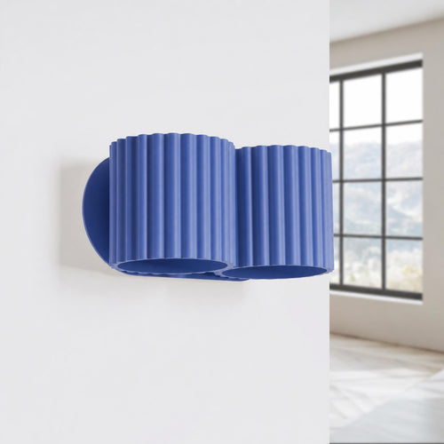 Sollux Lighting Wandlamp AURA 2 ultramarijn G9 - 21x12x10cm