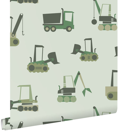 ESTAhome behang voertuigen groen - 50 x 900 cm - 132242