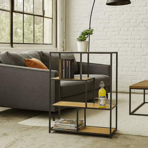 Kare Design Bookshelf Loftie 100x77cm natuur - vtwonen shop