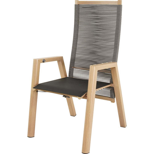 Lesli Living bistrostoel Acari - grijs - 59x65,5x112cm - set van 2