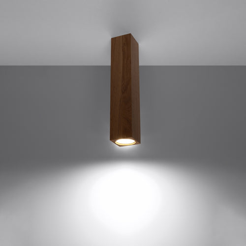 Sollux Lighting Plafondlamp KEKE 30 eik - 6x6x30cm
