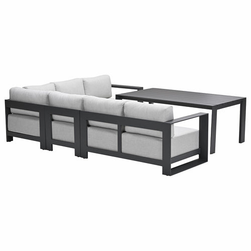 Garden Impressions lounge dining set Malakka valley sand - 5-delig