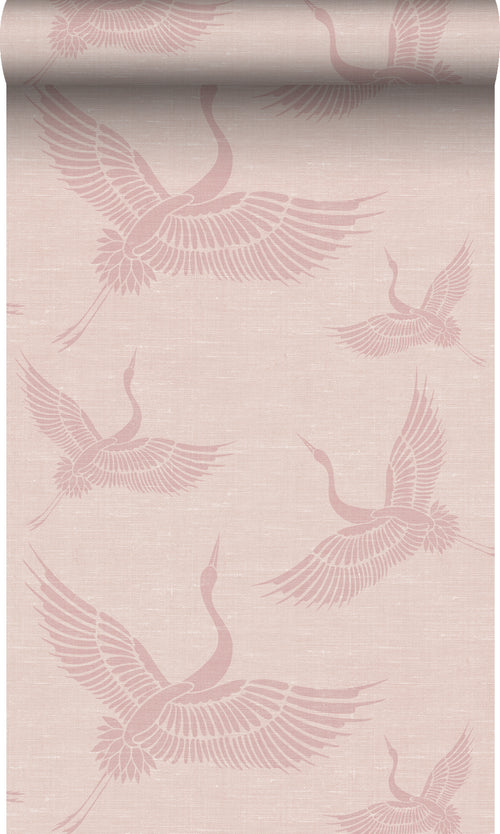 Origin Wallcoverings behang kraanvogels oudroze - 0,53 x 10,05 m - 347757 - vtwonen shop