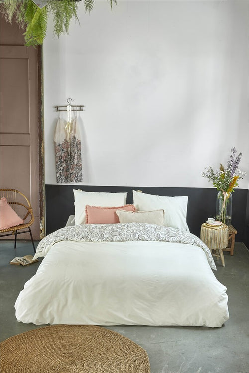 Walra - Dekbedovertrek Perfect Paisley - 200x220 cm - Off White