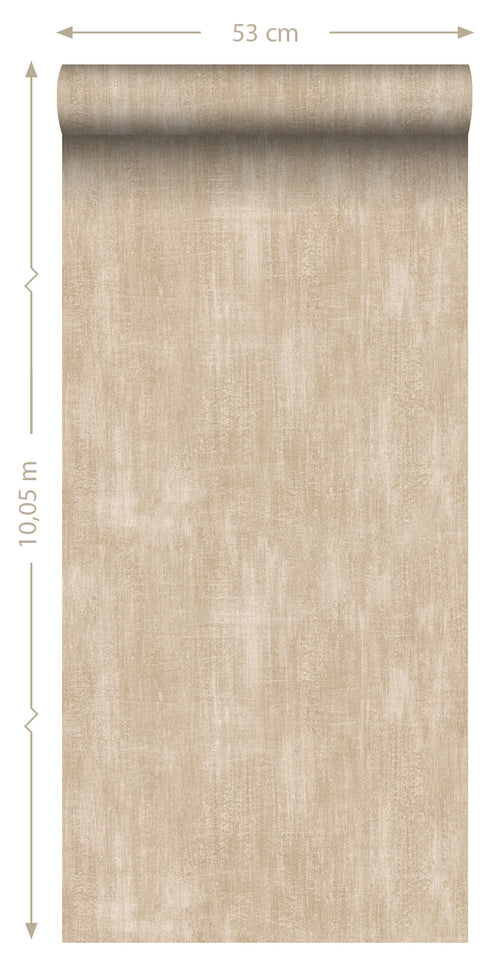 ESTAhome behang betonlook beige - 53 cm x 10.05 m - 148766