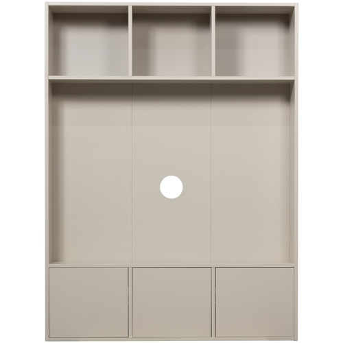 WOOOD tv opbergkast Meggy - Grenen hout - Dust/Grijs - 215x160x40