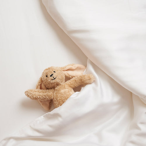 Coco & Cici - Tencel Sateen Dekbedovertrek 100 x 135 cm - 1 Persoons Beddengoed - Kinderbeddengoed - Lyocell - Hypoallergeen & Extra Zacht - Wit - vtwonen shop