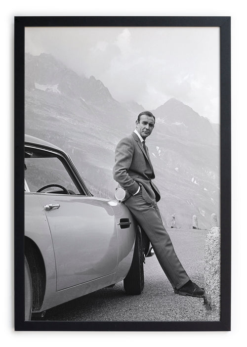 Zwarte lijst met kader 40x30 Sean Connery - vtwonen shop