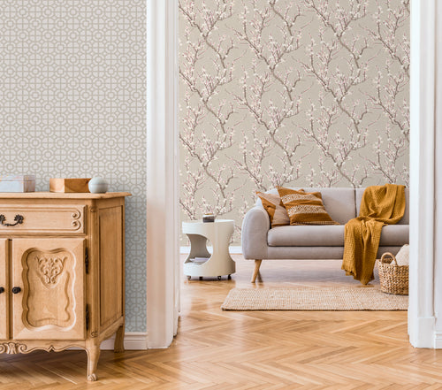 Sanders & Sanders behang geometrische vormen beige - 53 cm x 10 m - 640200 - vtwonen shop