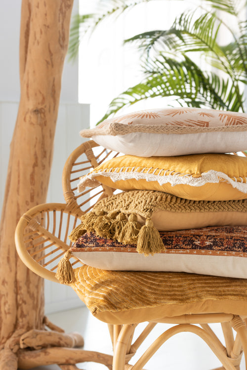 J-Line kussen Vintage Rechthoek - polyester - mix - vtwonen shop