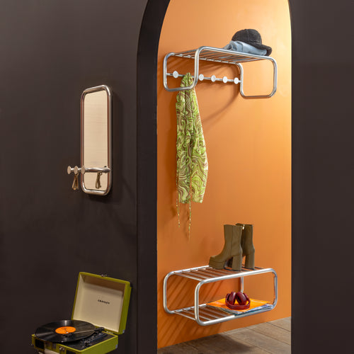 Spinder Design spiegel Retro Spiegel - Groovy Chrome - 3 haken - vtwonen shop