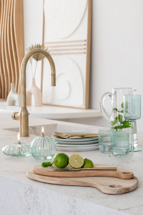 J-Line snijplank Terong Teak - hout - naturel - large