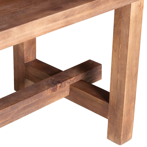 Giga Meubel Eettafel Frans - Rechthoek Donkerbruin Hout - 300x100x76cm