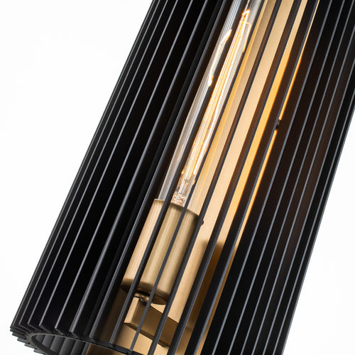 Elstead Kichler Linara Wandlamp Zwart & Natuurlijk Messing