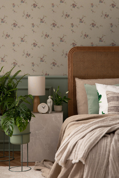 Borastapeter behang bloemen bruin - 53 cm x 10.05 m - 660943 - vtwonen shop