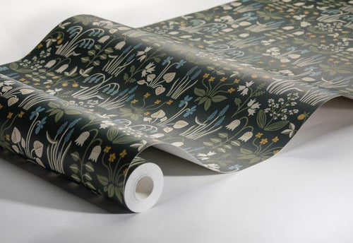 Borastapeter behang bloemen zwart - 53 cm x 10.05 m - 660419 - vtwonen shop