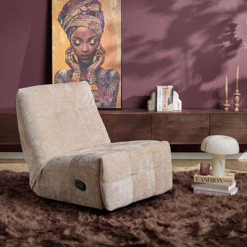 Starfurn Relaxfauteuil Chill - Beige - Draaibaar - 97x78x90cm