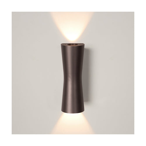 Atmooz wandlamp Thiery - geborsteld brons - 7 x 5 x H 20 cm - geïntegreerde led