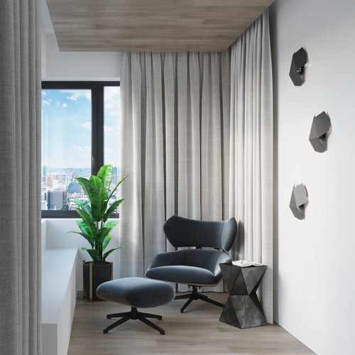 Sollux Lighting Wandlamp TRE zwart - 30x30x8cm
