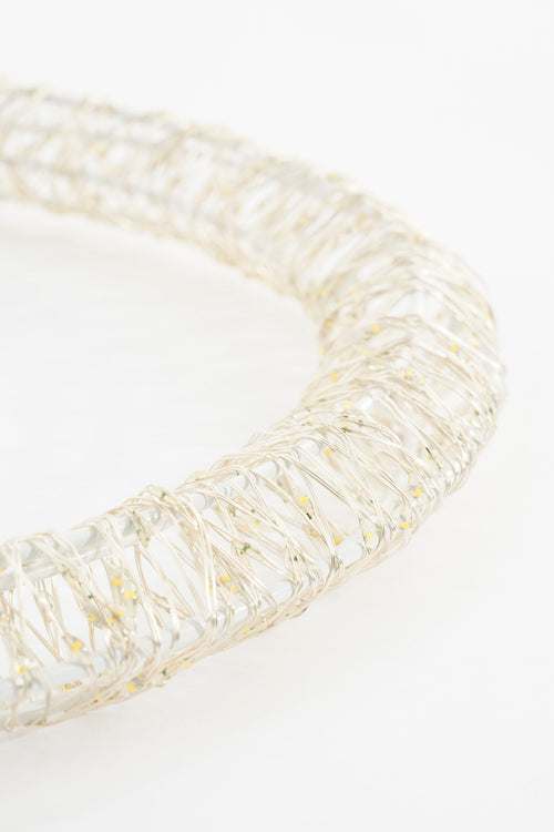 Luca Lighting Kerstverlichting Cirkel met Warm Witte LED Lampjes - Ø36 cm - Metaal - Wit - vtwonen shop