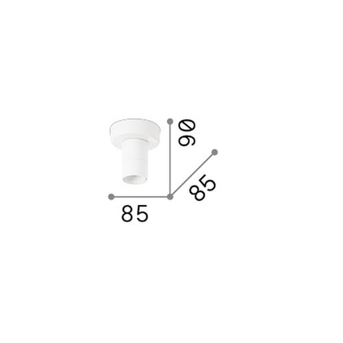Ideal Lux SET UP Opbouwdownlight wit 1x E27