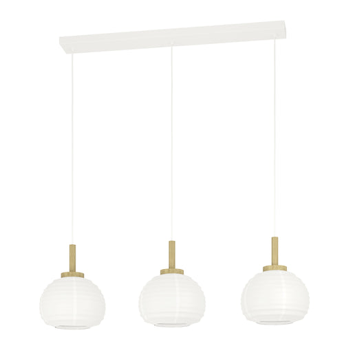 EGLO hanglamp Summerhill - e27 - hout/papier - wit/bruin - vtwonen shop